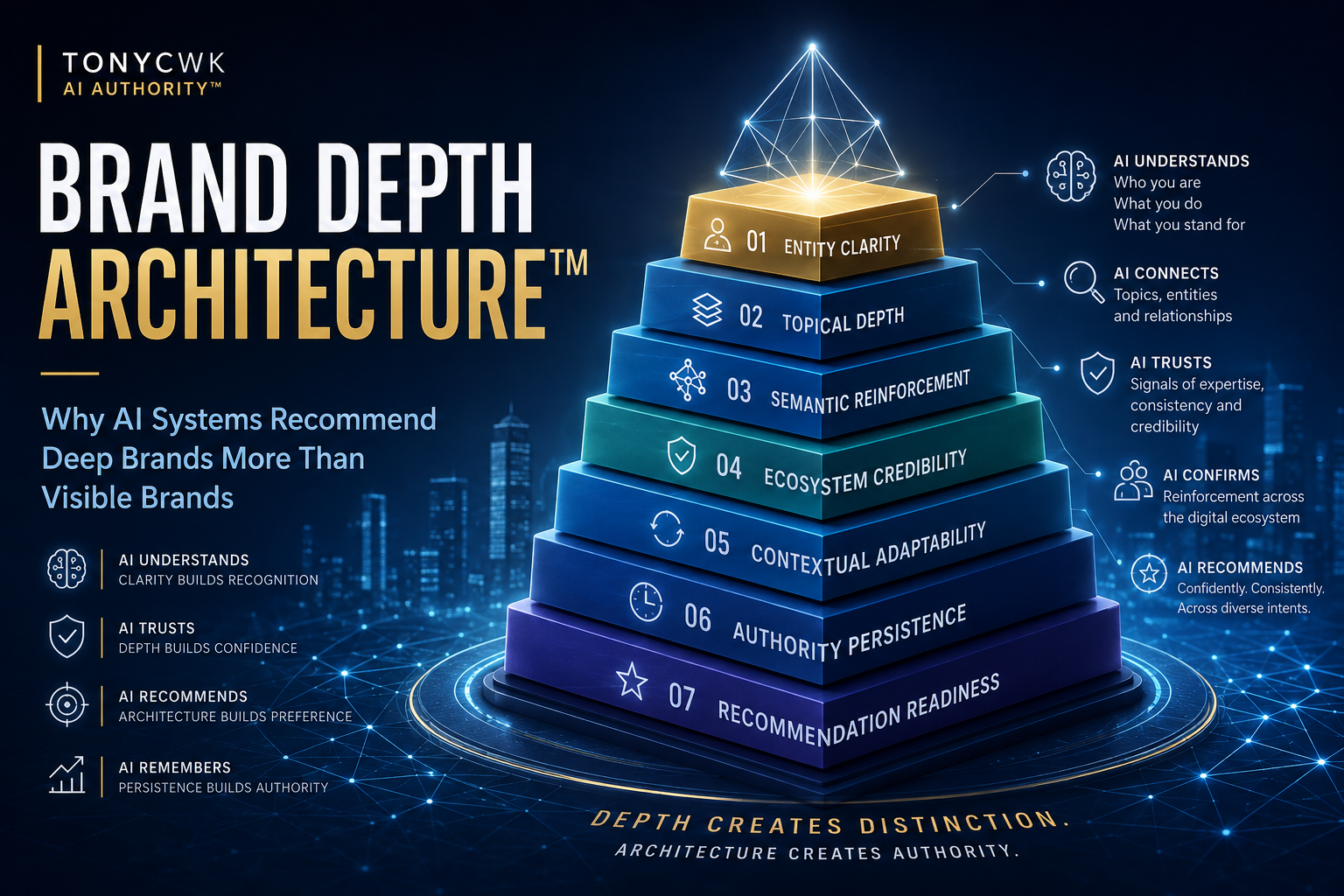Brand Depth Architecture™ — Why AI Systems Recommend Deep Brands More Than Visible Brands